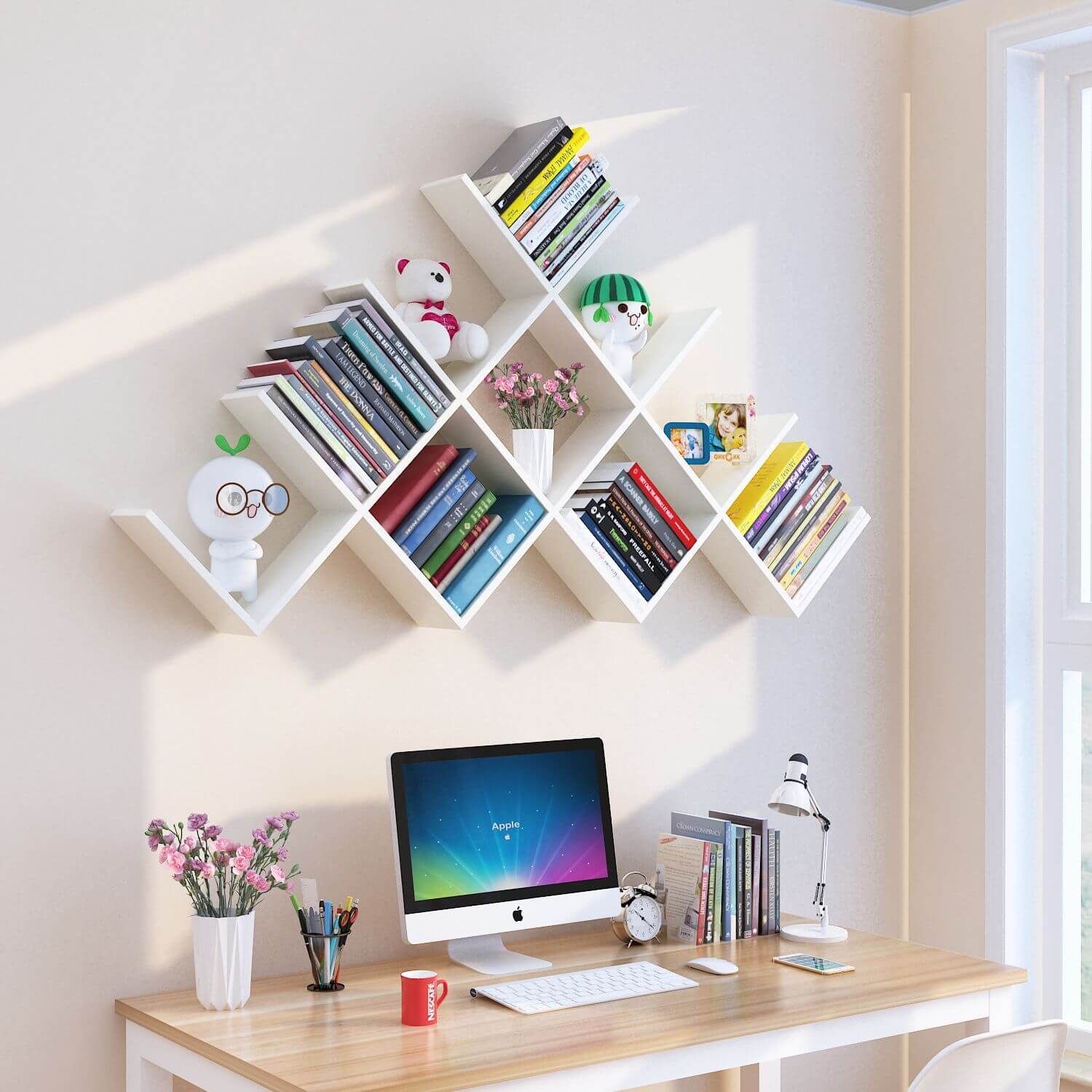 طراحی قفسه کتاب کتابخانه14